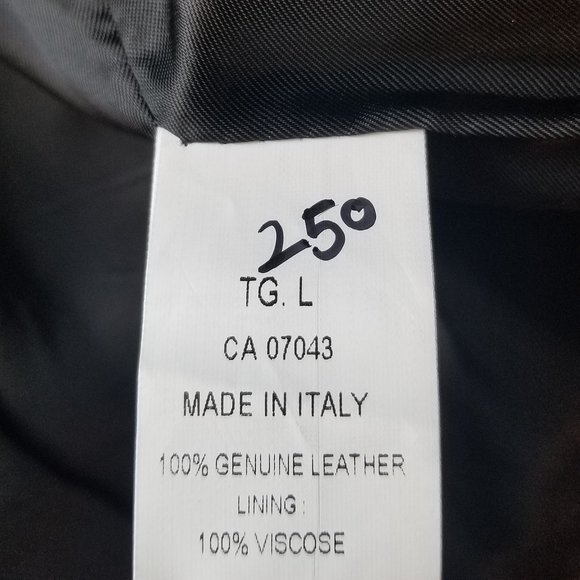 Barone Firenze Genuine Leather Jacket - The Sally Zippy Italian Style (US 4) - Picture 7 of 7